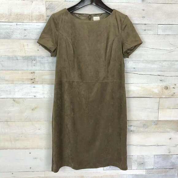 Chicos Shift Dress Beige Knee Length 1 Medium - Picture 1 of 8